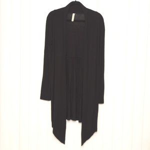 Kische Duster Cardigan Black Medium Asymmetrical